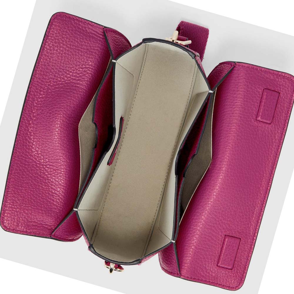 Ecco Textureblock Saddle Skulderveske Dame Rosa | NO 393PJJ